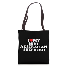 I Love My Mini Australian Shepherd Tote Bag