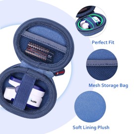 XANAD Pulse Oximeter Case for Zacurate, Innovo, Vibeat, iHealth, Santamedical, Children Fingertip Pulse Oximeter Blood Oxygen Saturation Monitor (Blue)