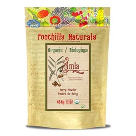 Foothills Naturals Foothills Naturals Amla Powder Organic - 454g / 1 Pound Rejuvenative 200+ Servings