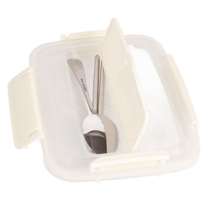 Lunch Box 4 Compartments Design 304 Stainless Steel Matching Tableware