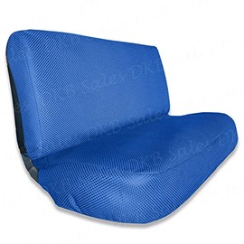 C.P.R. New Universal Full Size Bench Truck Seat Cover Fits Dodge, Ford, Chevy (Blue Mesh)