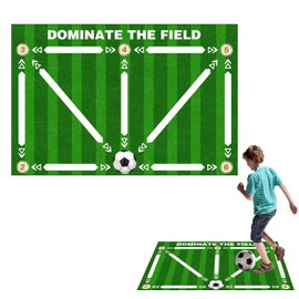 Football Training Mat 90x60cm Football Mastery Mat Non Slip Dribble Ball Control Training Accessories Football Mat Training Soccer Training Mat Football Skills Mat for Kids Football Soccer Training