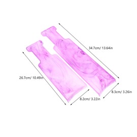 Baluue 2pcs Hairdressing Hair Dyeing Board Coloring Dyeing Board Highlight Board Hair Blending Board Hair Dyeing Tools Hair Coloring Plate Hair Highlighting Tools Hair Dye Accessories Pp