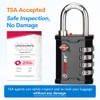 Forge 4-Digit TSA Approved Travel Locks – Heavy-Duty Combination Padlock