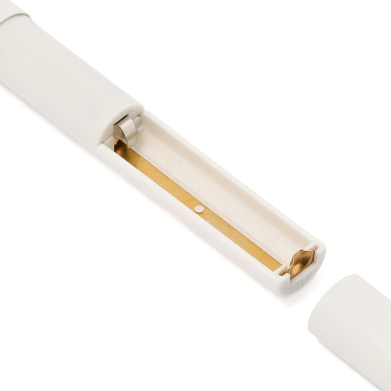 Francfranc Salon Compact Shaver White Face Shaver with Eyebrow Comb
