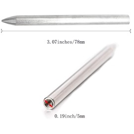5Pcs Stainless Steel FID 550 Paracord Needles for Leather Lacing Weaving Stiching Outdoor Smoothing Tool 78mm, Silver