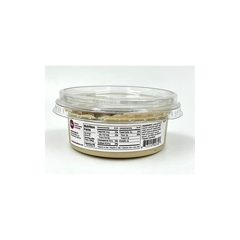 Baba Organic Hummus (8 oz) - USDA Organic, Gluten Free,