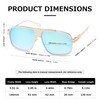 kimorn Sunglasses For Men Retor Goggle Metal Frame Classic Eyewear