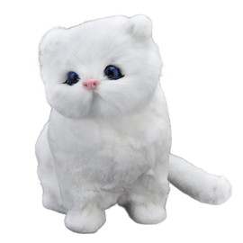 Simulation Cat Soft Plush Toy Ornament for Children Birthday Festival Gift Home Decoration
