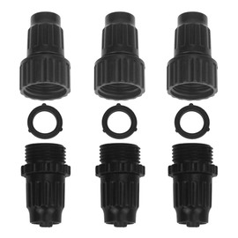 Juego de 3 conectores para manguera de agua de jardín, manguera expandible hembra macho y kit de reparación de manguera de jardín