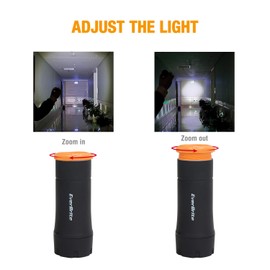 EverBrite 2-in-1 Mini Lanterns and Flashlights with 3 Modes, 2 Pack Portable Outdoor LED Zoomable Torches, Camping Essentials for Hurricane, Hiking, Night Walking, Emergency, Outdoor Lights