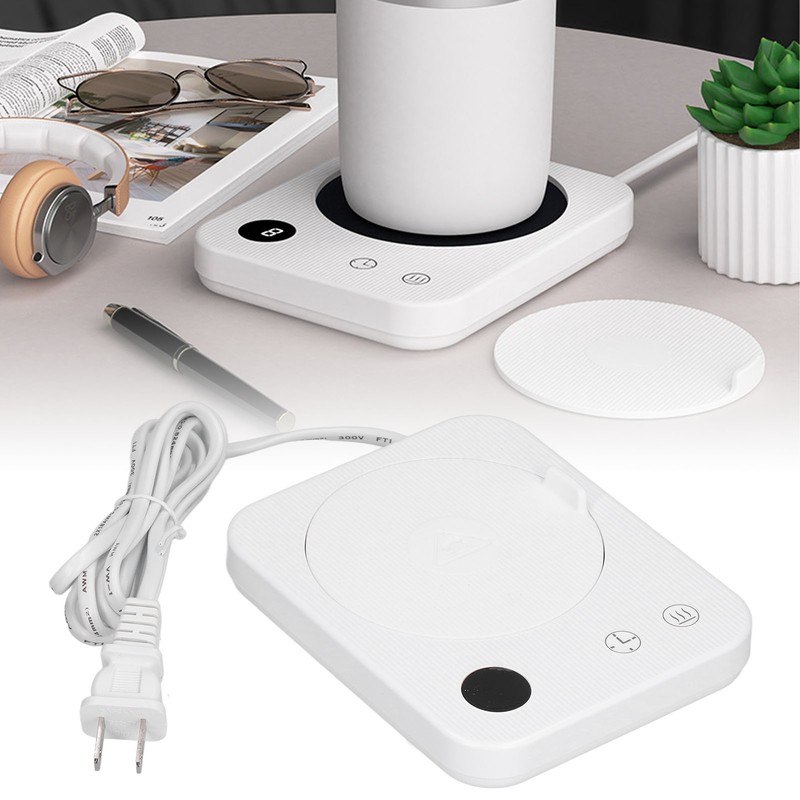Coffee Warmer White 3 Heating Modes Timing Function Smart Insulation