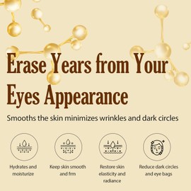 60 Stück 24K Gold Augenpads, Kühlende Augenmaske mit, gegen Augenringe, Tränensäcke & Schwellungen,Мindern Alten und müde Augen,Effect für strahlenden Blick,Geschenke für frauen