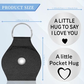 Pocket Hug Token - Gifts for Boyfriend Valentines Day Gifts Long Distance Relationship Keepsake Double Sided Romantic I Love You Sign Birthday, Christmas, Wedding Gift for Wife, Girlfriend, Fiancee