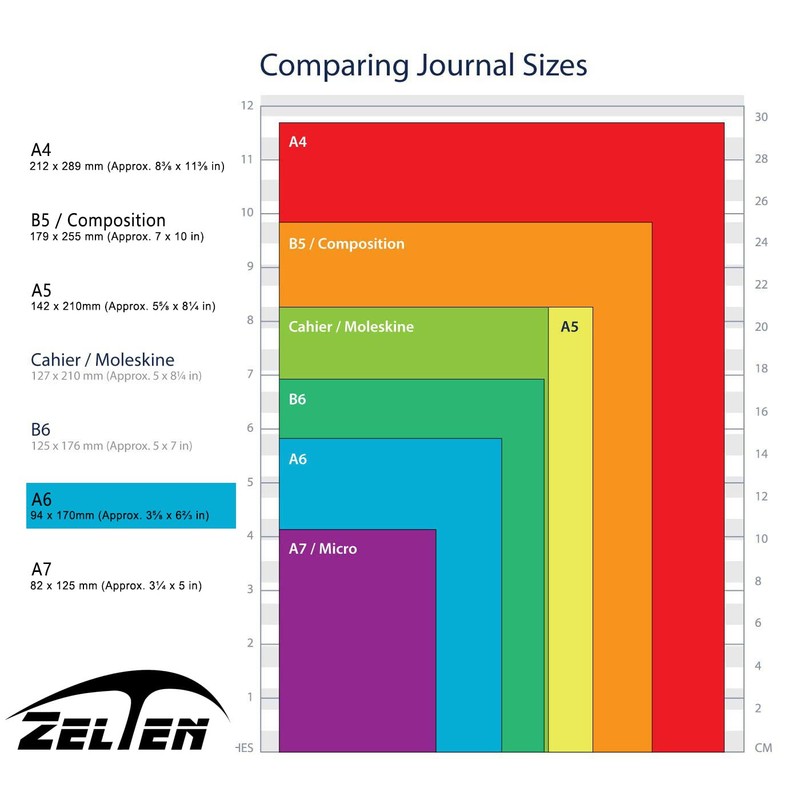 Zelten Colourful 40 Sheets 80 Pages Loose Leaf Perforated Paper