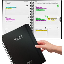 2025 2026 A5 Academic Diary - Week to View Student Teacher University Notebook July 2025 to August 2026 Organisation Work, Study, Daily Life