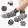Pilates Grip Socks for Women Non Slip Grippy Athletic Yoga