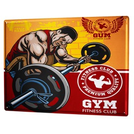 Tin Sign Fun Gym Fitness Club