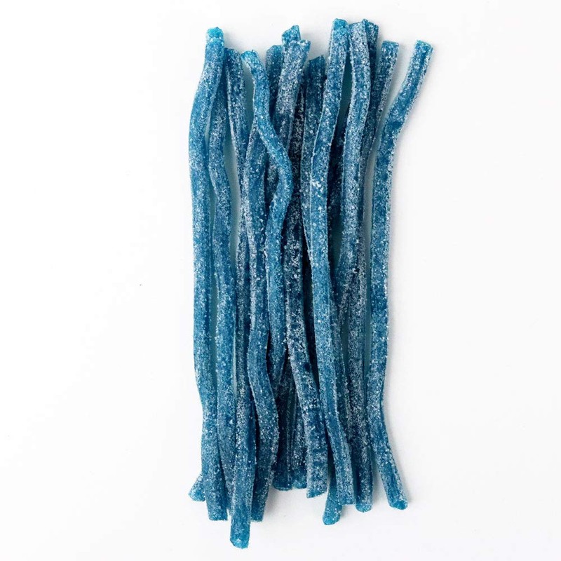 Sour Punch Straws, Blue Raspberry Fruity Flavor, Soft & Chewy