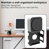 Metal Under Desk Mount Stand for Mini M4/M4 Pro 2024,