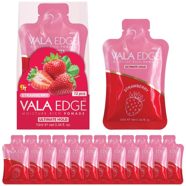 12 Pack 10ml Vala Edge Control Braiding Gel Pomade Strong