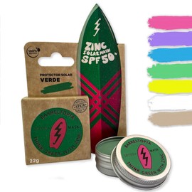 Barreltopia Surf Sun Stick - Sunblocker SPF 50 + Sun Cream - Premium Zinc Oxide Sunscreen Blocker Sun Cream - Suncream Stick - Zinc Stick Soul Surfer - Sunblocker Face and Lips (Green)