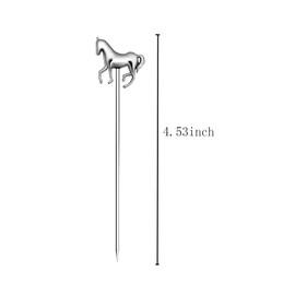 FL-WITHYOU Horse Picks cocktail reusable toothpicks for appetizers for Brandied Cherries Skewers 8 pieces
