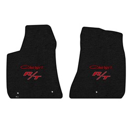 Lloyd Mats Heavy Duty Carpeted Floor Mats for Dodge Charger 2011-2023 - Rear Wheel Drive Only (2PC - Charger RT, Charcoal)