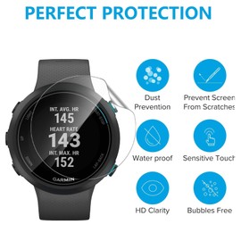 KUSINHOKA 3 Pack Screen Protector Compatible with Garmin Swim 2,HD Clear Scratch Resistant Bubble Free Easy Installation，Ultra Thin TPU Full Coverage Flexible Soft Film