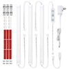 Litever Under Cabinet Lighting Set Plug in, 3 pcs 12