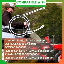 137-4807 Traction Cable Compatible with Exmark X Series and Toro Timemaster/ Turfmaster 30" Walk Behind Mowers(Fits for Models ECX180CKA30000 ECX200CKC30000 20978 22215 22225 22205TE 22210 20200)