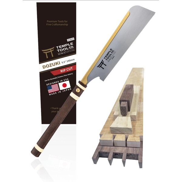 Temple Tool Co. Japanese Pull Saw - Rip-Cut 9.5 -