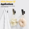 Sekonow 4 Pack Curtain Tiebacks Hooks, Wall Mounted Curtain Holdbacks