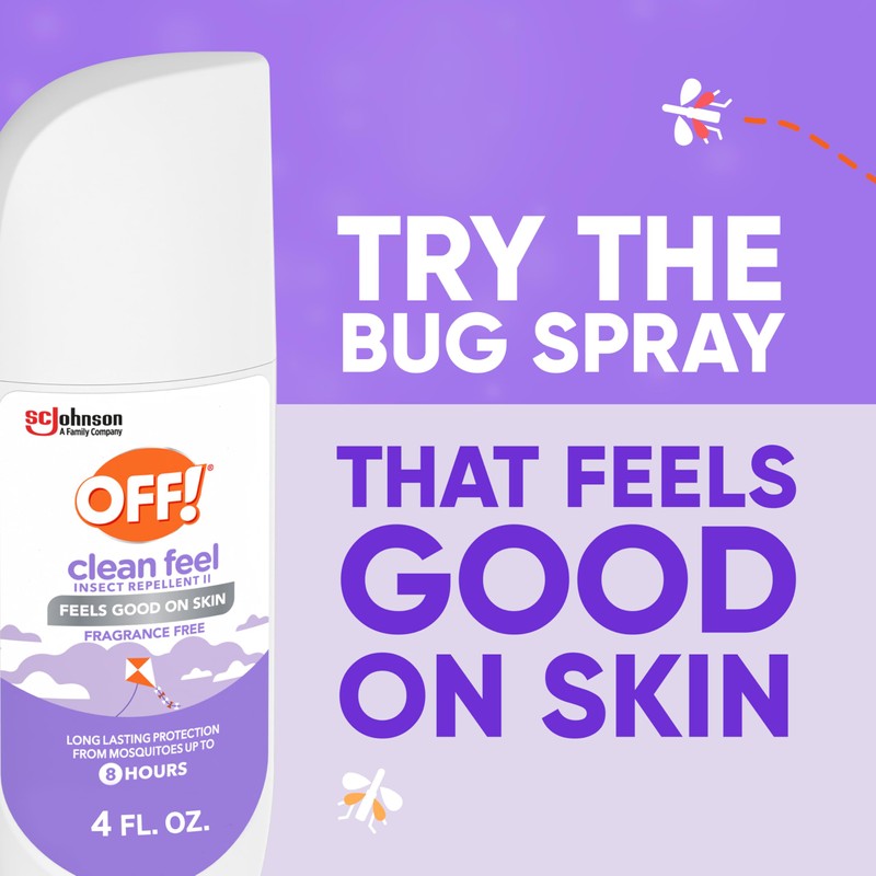 OFF! Clean Feel Insect Repellent Spritz with 20% Picaridin, Bug