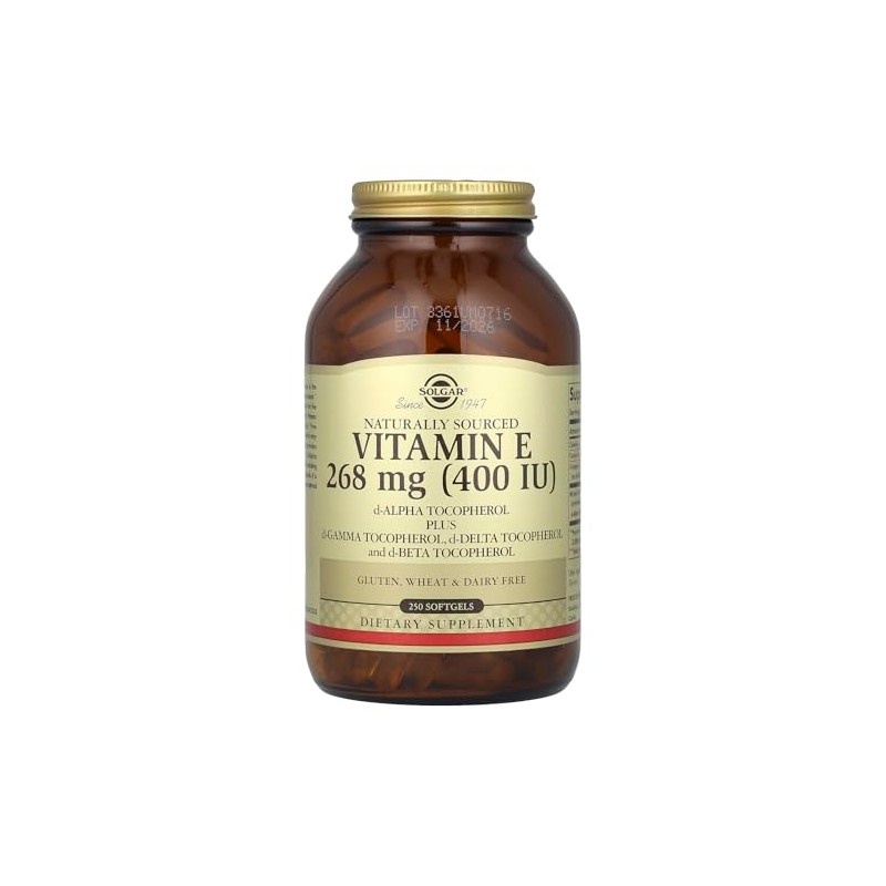 Solgar Vitamin E, d-Alpha Tocopherol Plus d-Gamma Tocopherol, d-Delta Tocopherol