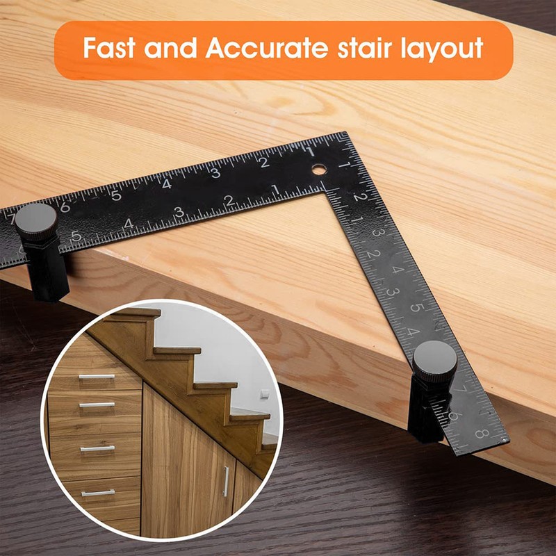 Stair Gauges for Framing Square Tall Stops Attachment Jigs Non