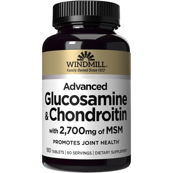 Windmill Natural Vitamins Advanced Glucosamine & Chondroitin, with 2,700mg of