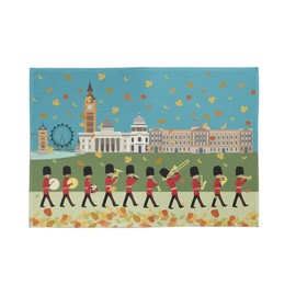 M & G Mustard & Gray London Changing of the Guard Autumn 100% Cotton Tea Towel - Printed in the UK