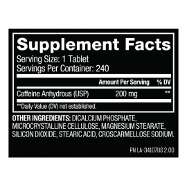 Cafeina Mutant Caffeine Energia Focus 240 Tabletas L