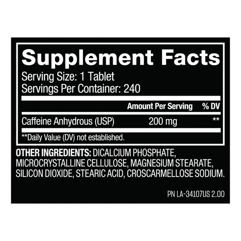 Cafeina Mutant Caffeine Energia Focus 240 Tabletas L