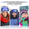 4 Pieces Ski Snowboard Goggle Cover Sleeve, Goggle Cover Microfiber