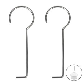 2 Pcs Drain Key Stainless Steel Drain Grate Puller Lift Out Key Drain Grate Lifting Hook for Shower Drain Cleaning, 2.5 mm / 0.1 Inch Thick, No Easily Bend
