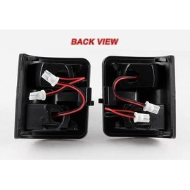 alittlepanda 2 Pieces Smoke Lens White LED Side Mirror Marker Light Running Turn Signal Light Compatible with 2008-2016 F250 F350 F450 F550 Super Duty