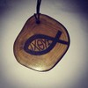Retrosheep Ichthys Jesus Christ Symbol Fish Handmade Eco Friendly Wooden