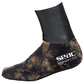 Seac Seal Skin Camouflage 3mm Neoprene Warming Socks for Freediving and Spearfishing