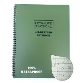 LETHALIFE All Weather Field Notebook, Full Size, 8.5x11, Fully Waterproof