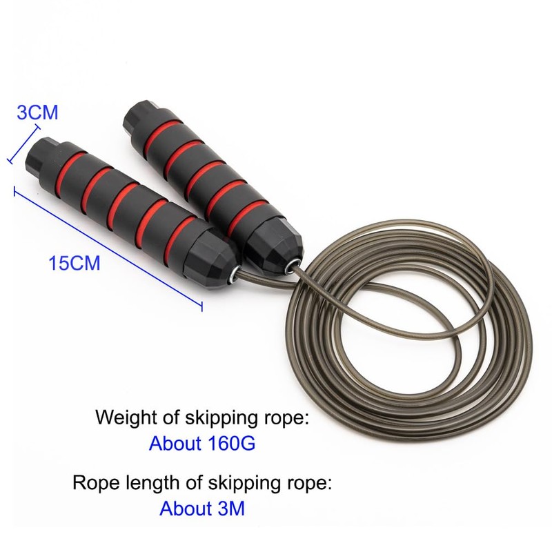 Ram® Skipping Rope Men Womens Kids Gym Adjustable Skipping Rope