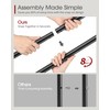 Sakugi Double Rods Clothes Rack - Metal Clothing Rack with