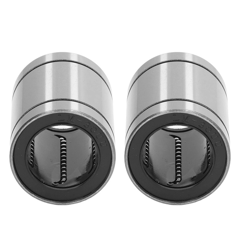 2Pcs LM30UU Linear Ball Bearings, 30mm ID 45mm OD 64mm
