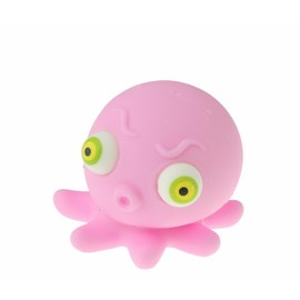 Adults Unisex Kids Children Boys Girls Novelty Squeeze Stress Ball Relief,Anxiety,Special Needs,ADHD,Autism Squishy Fun Toys Sea Creatures Squid Octopus Ray Sensory Squeezy Squidgy (Pink Octopus)